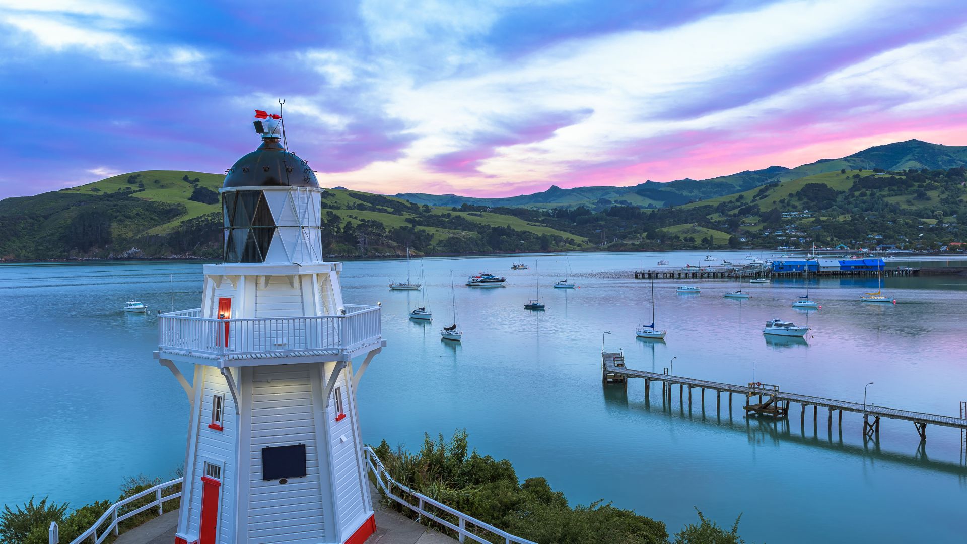 Lighthouse at sunset